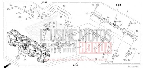 THROTTLE BODY CB650RACR de 2024